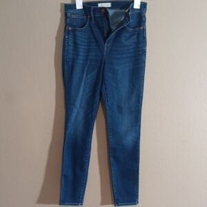Madewell Skinny Jeans in Dark Blue Wash
